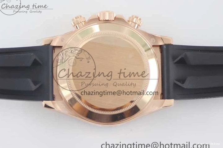 0202 WrinkleFree Daytona 116515 RG TWF 1:1 Best Edition 904L Steel RG Black Dial on Oysterflex Strap A 2417